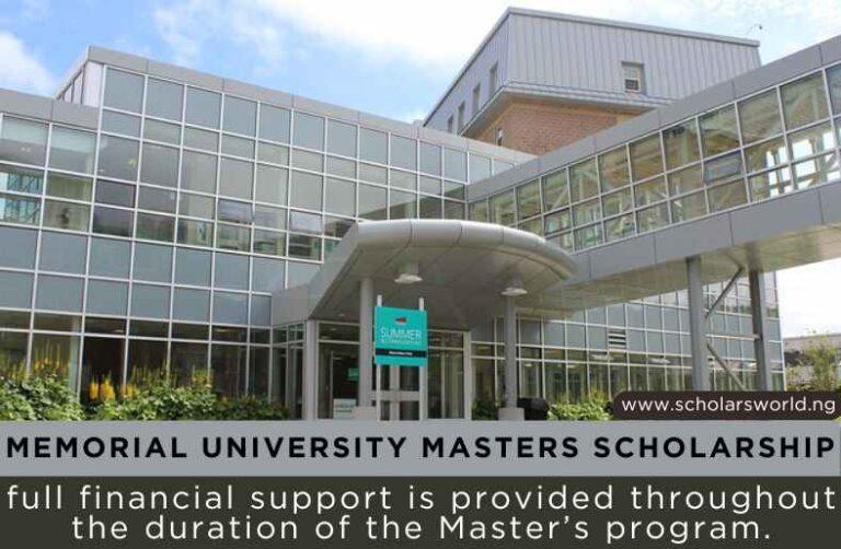 Memorial University Masters Scholarship 2024: Full Application Guide ...