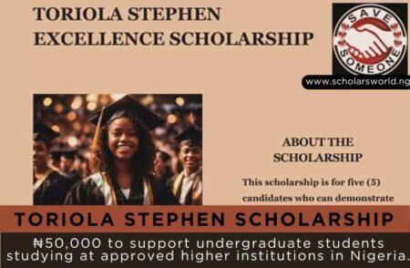 Toriola Stephen Excellence Scholarship