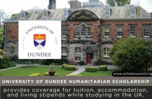 University of Dundee Humanitarian Scholarship