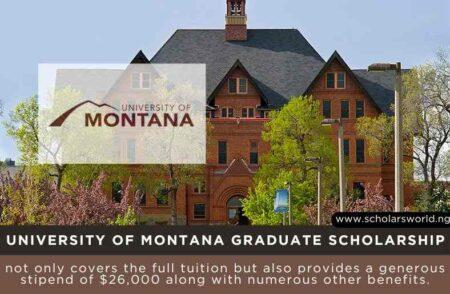 University of Montana Graduate Scholarship