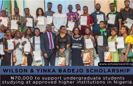 Wilson and Yinka Badejo Scholarship