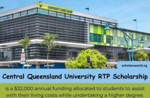 Central Queensland University RTP Scholarship