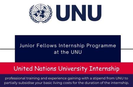 United Nations University Internship