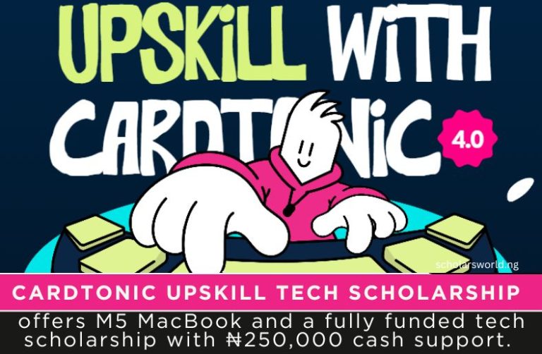 Cardtonic Upskill Program 2026: Free Laptop and Tech Scholarship