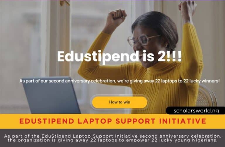 2024 Edustipend Laptop Support Initiative: Empowering Online Learning