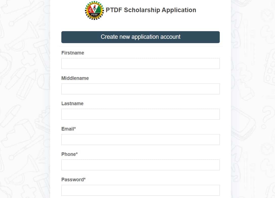 How To Apply for PTDF Scholarship