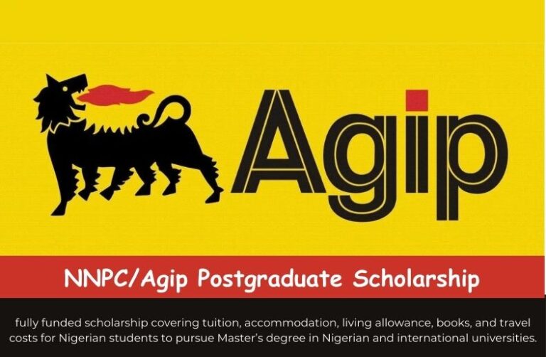 NNPC Agip Postgraduate Scholarship 2026: Fully Funded Opportunity