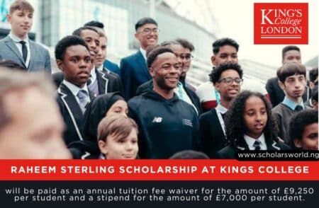 Raheem Sterling Scholarship at Kings College