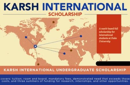 2024 Karsh International Scholarship (Duke University) | Fully Funded