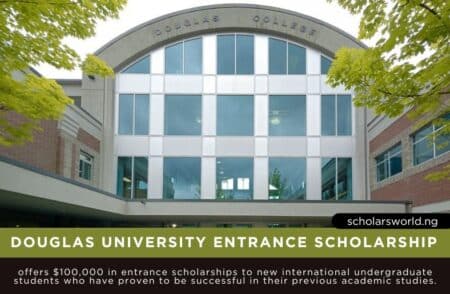 Douglas University Entrance Scholarship