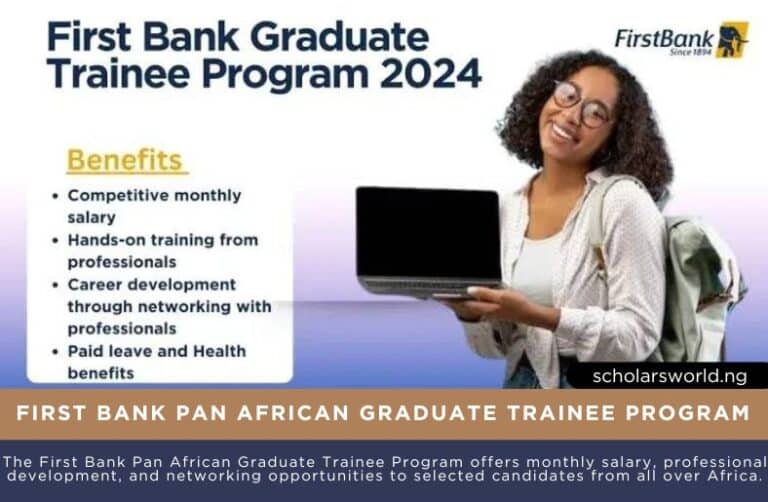 2024 First Bank Pan African Graduate Trainee Program Unlocking