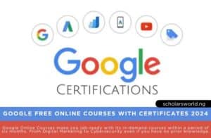 Google Free Online Courses with Certificates 2024