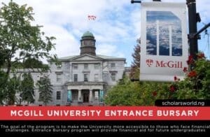 McGill University Entrance Bursary
