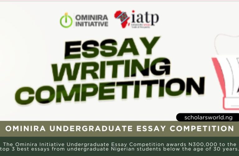 2024 Ominira Initiative Undergraduate Essay Competition: Encouraging Skillful Nigerians