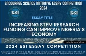 2024 ESI Essay Competition