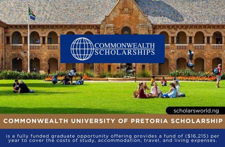 Commonwealth University of Pretoria Scholarship