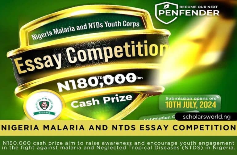 2024 NTDS Essay Competition (Nigeria Malaria and NTDS): Empowering Young Nigerians