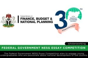 Federal Government NESG Essay Competition