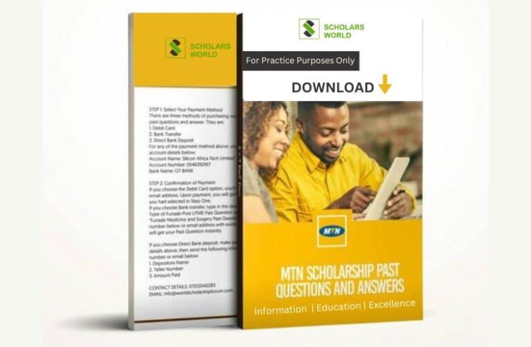 MTN Scholarship Past Questions 2026: PDF Download