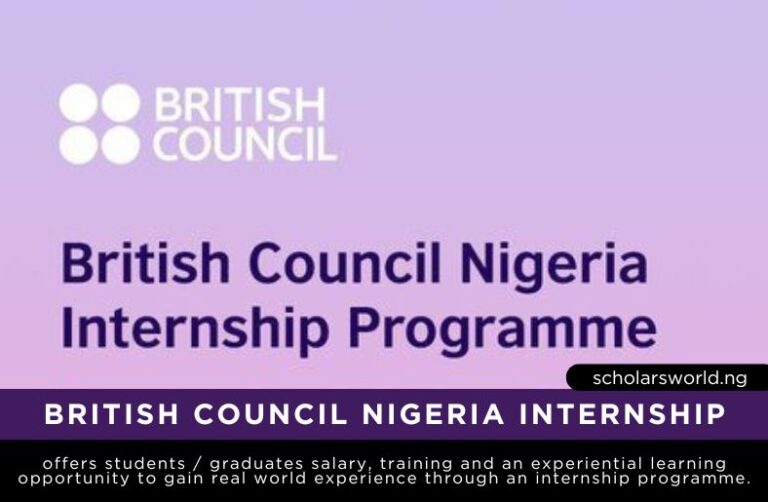 British Council Nigeria Internship 2026 Program: Career Opportunity