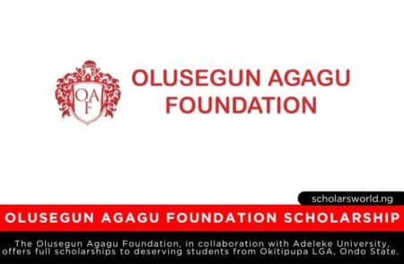 Olusegun Agagu Foundation Scholarship