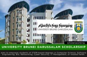 University Brunei Darussalam Scholarship