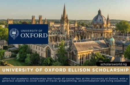 University of Oxford Ellison Scholarship