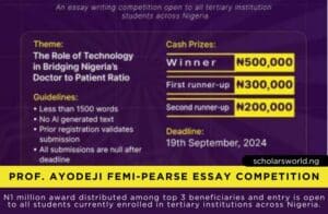 Professor Ayodeji Essay Competition