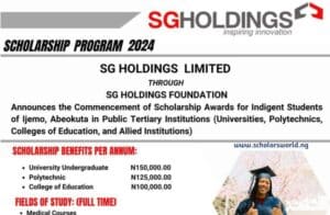 SG Holdings Foundation Scholarship