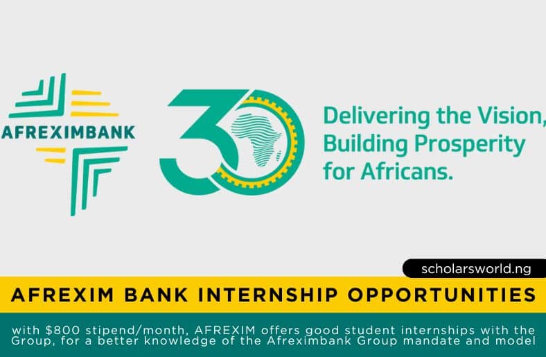 AFREXIM Bank Internship Opportunities