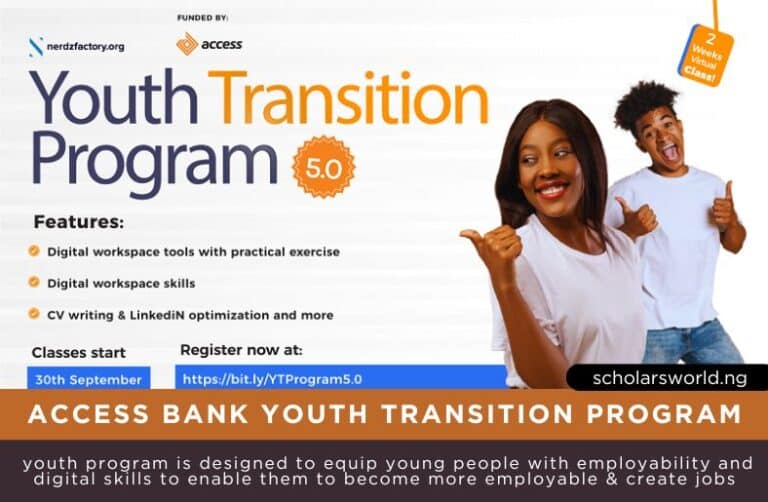 2024 Access Bank Youth Transition Program (Cohort 5.0): How To Apply