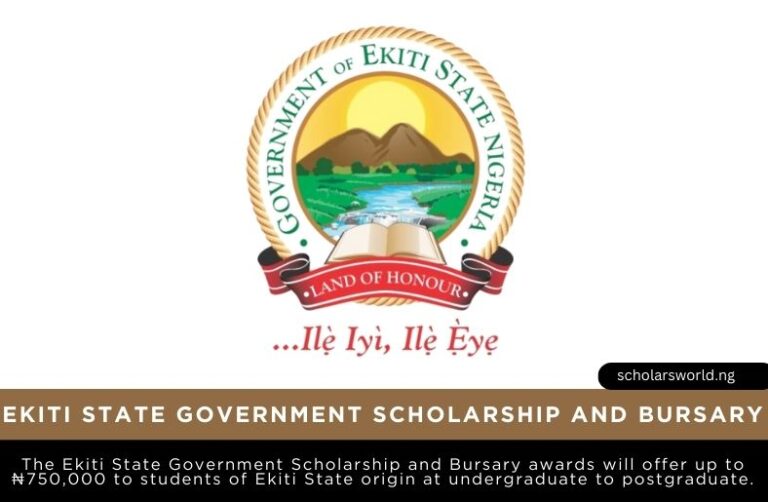 Ekiti State Government Scholarship and Bursary 2026: Call for Applications