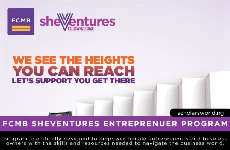 FCMB SheVentures Entreprenuer Program 2024: How To Apply