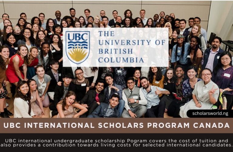 UBC International Scholarship Program Canada