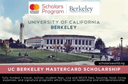 UC Berkeley MasterCard Scholarship