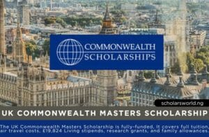 UK Commonwealth Masters Scholarship