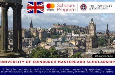 University of Edinburgh MasterCard Scholarship