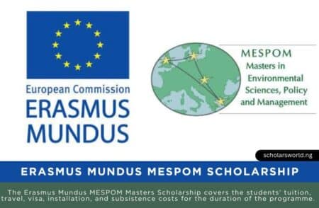 Erasmus Mundus MESPOM Scholarship