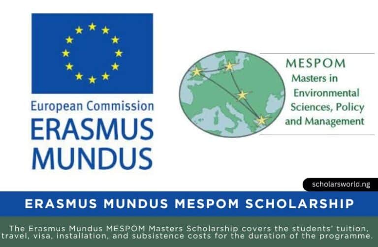 Erasmus Mundus MESPOM Scholarship 2026 To Study in Europe: Fully Funded Opportunity
