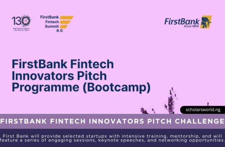 FirstBank Fintech Innovators Challenge 2024: How To Apply