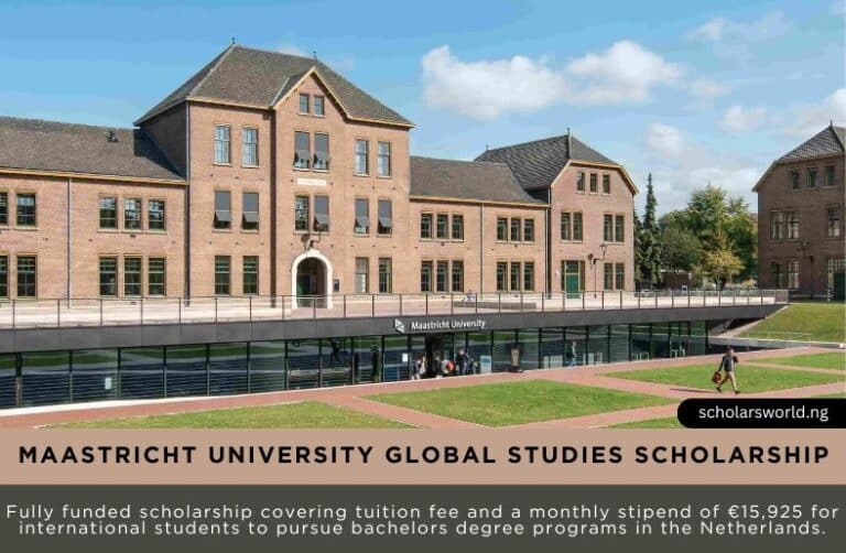 Maastricht University Undergraduate Scholarship 2027 in Netherland: Fully Funded Opportunity