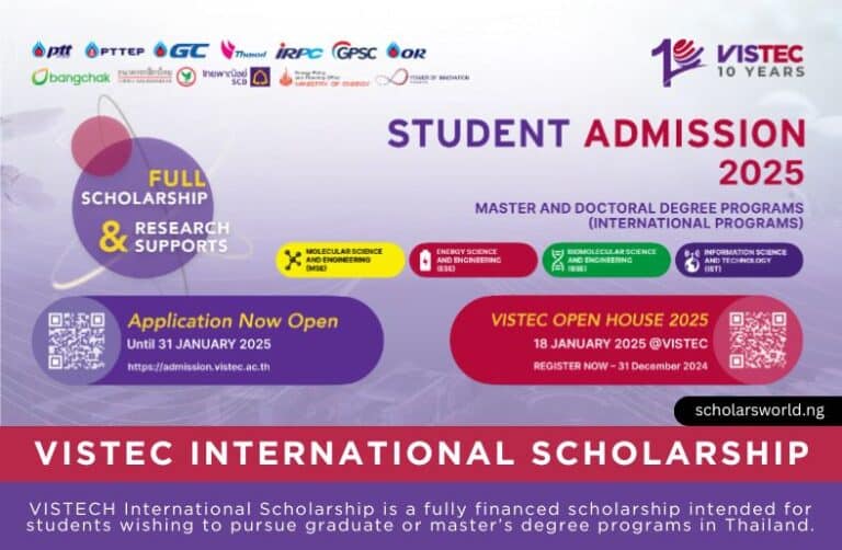 VISTEC International Scholarship