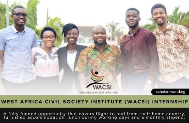 2027 WACSI Internship Program (West Africa Civil Society Initiative): Fully Funded Opportunity