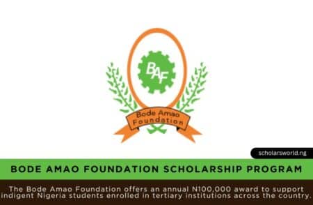 Bode Amao Foundation Scholarship