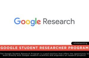 Google Student Research Program