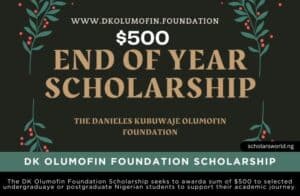 DK Olumofin Foundation Scholarship