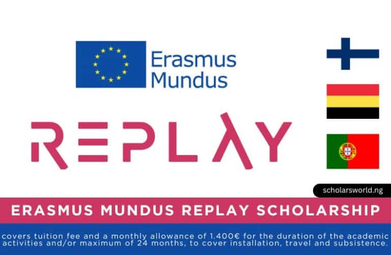 Erasmus Mundus REPLAY Scholarship 2026: Fully Funded Opportunity