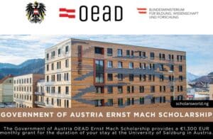 Government of Austria Ernst Mach Scholarship