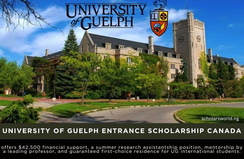 University of Guelph Entrance Scholarship Canada