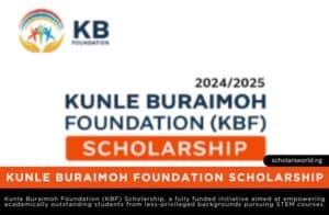 Kunle Buraimoh Foundation Scholarship